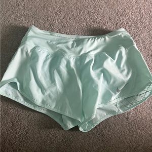 Aqua blue Nike shorts